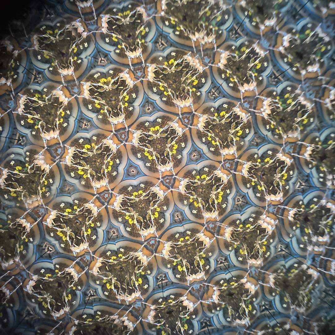 作家物 木製万華鏡 サイン入り ハンドメイド 工芸品