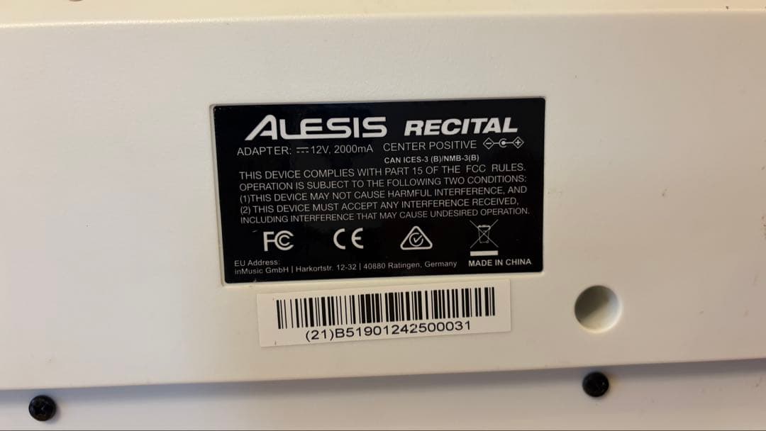 ALESIS 電子ピアノ Recital 88鍵