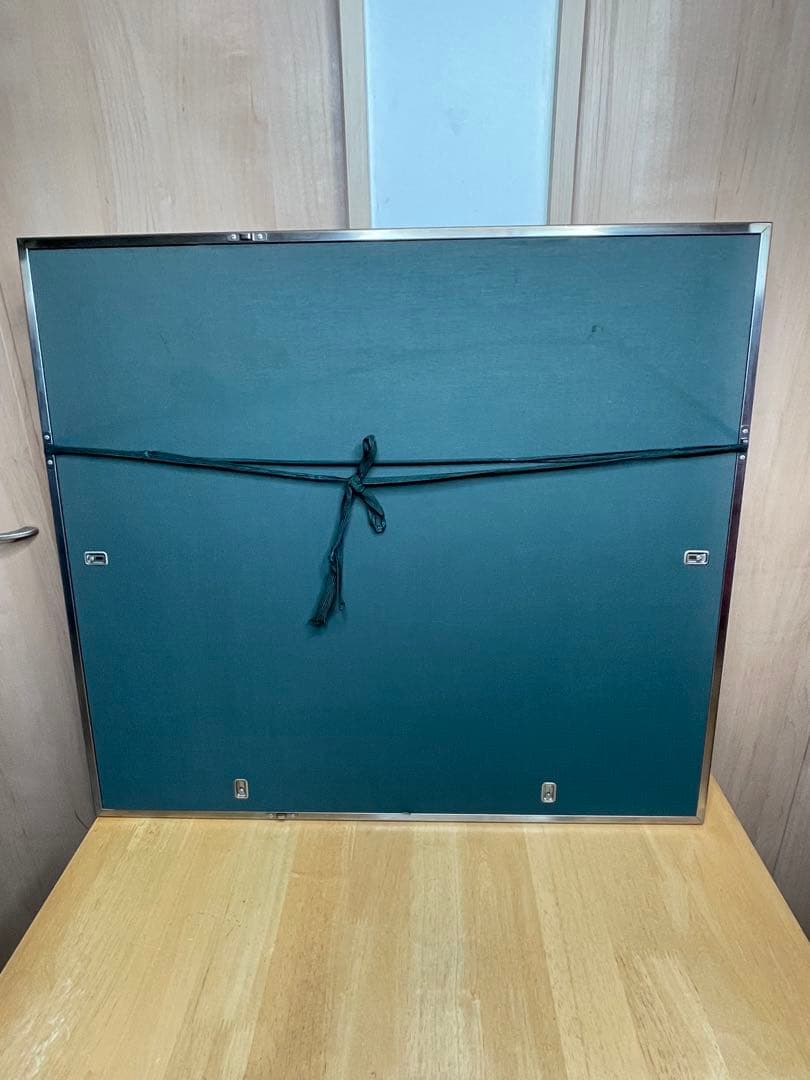 富士山 鶴 油彩 大型 豪華額装 迫力作品