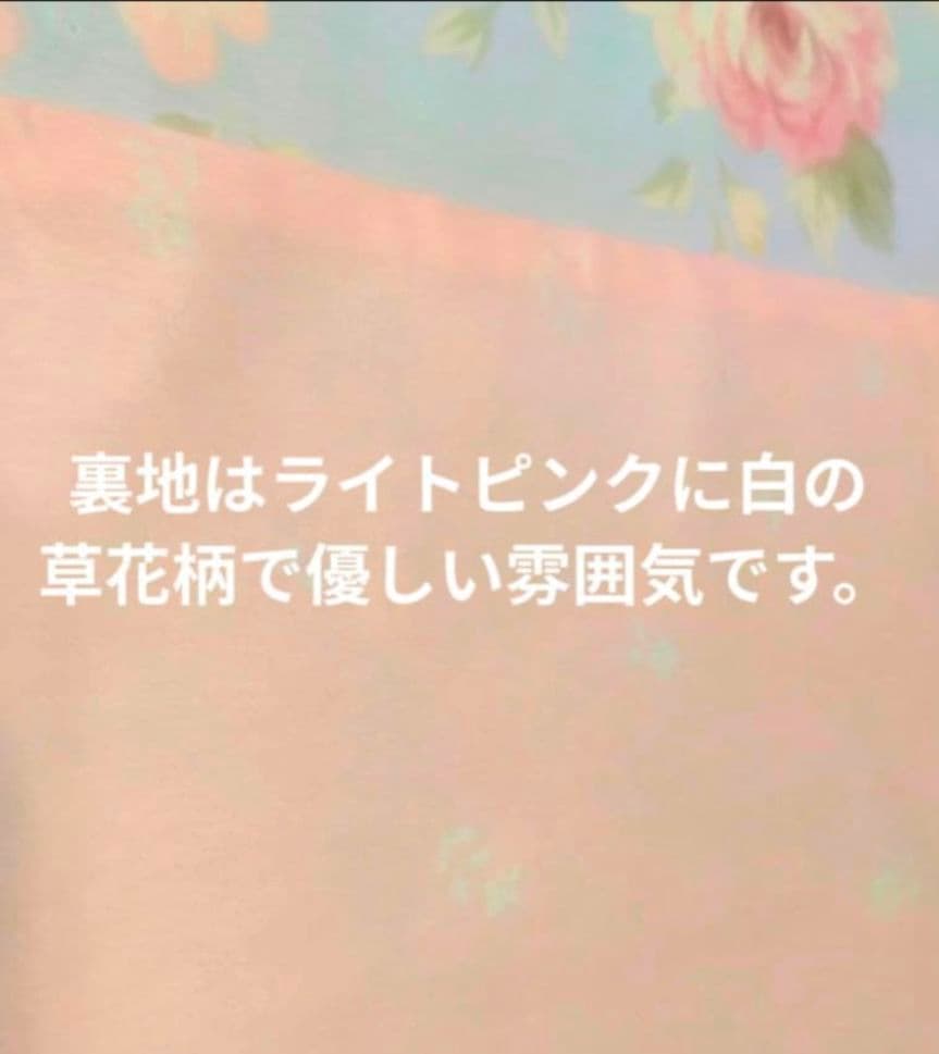 新品★水色薔薇小花リボンレース柄綿100%シングル掛け布団カバー1枕カバー2枚