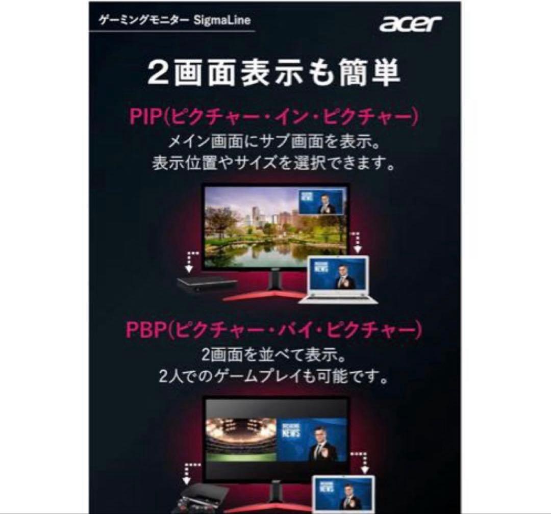 格安‼️acer KG241Shimipx 24インチ ゲーミングモニター