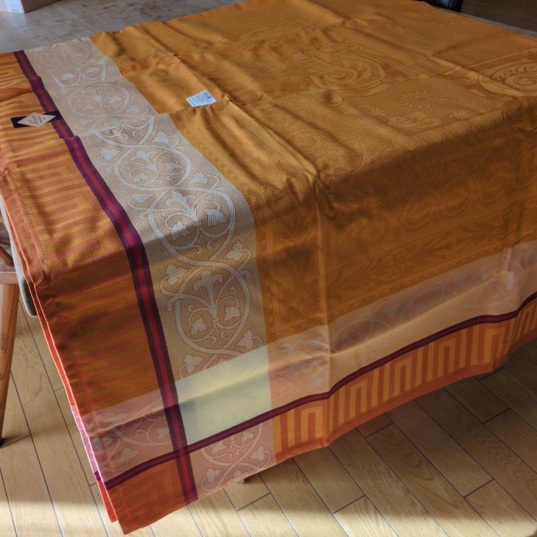 ル ジャカールフランセ　オレンジ系　テーブルクロス　175×250