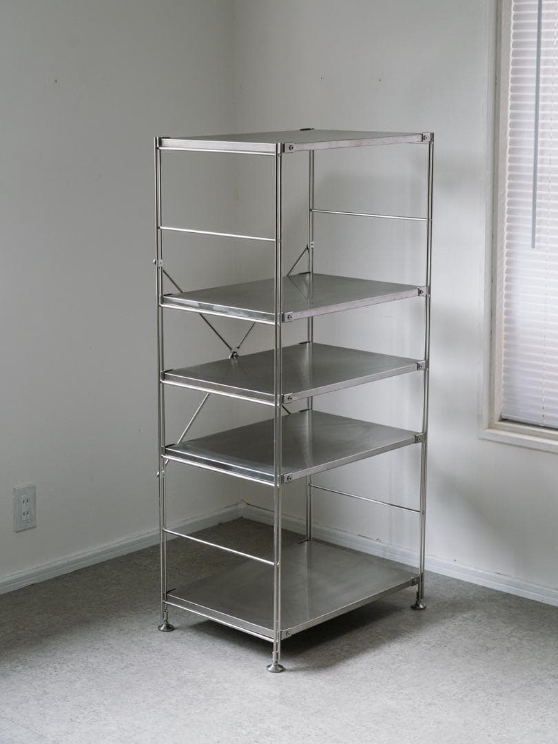 無印良品 ステンレスユニットシェルフ セット 棚 インダストリアル