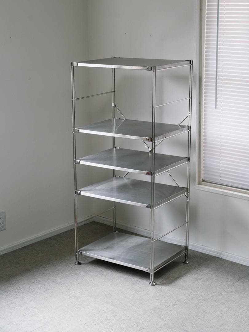 無印良品 ステンレスユニットシェルフ セット 棚 インダストリアル