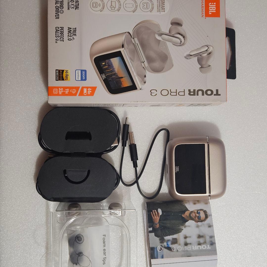 【美品】JBL TOUR PRO 3 ラテ 動作確認済