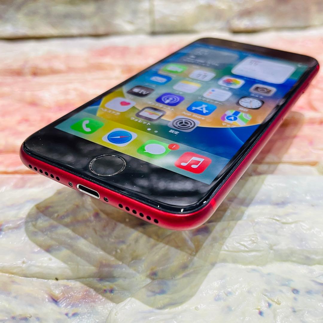 SIMフリー iPhone8 64GB レッド 電池良好