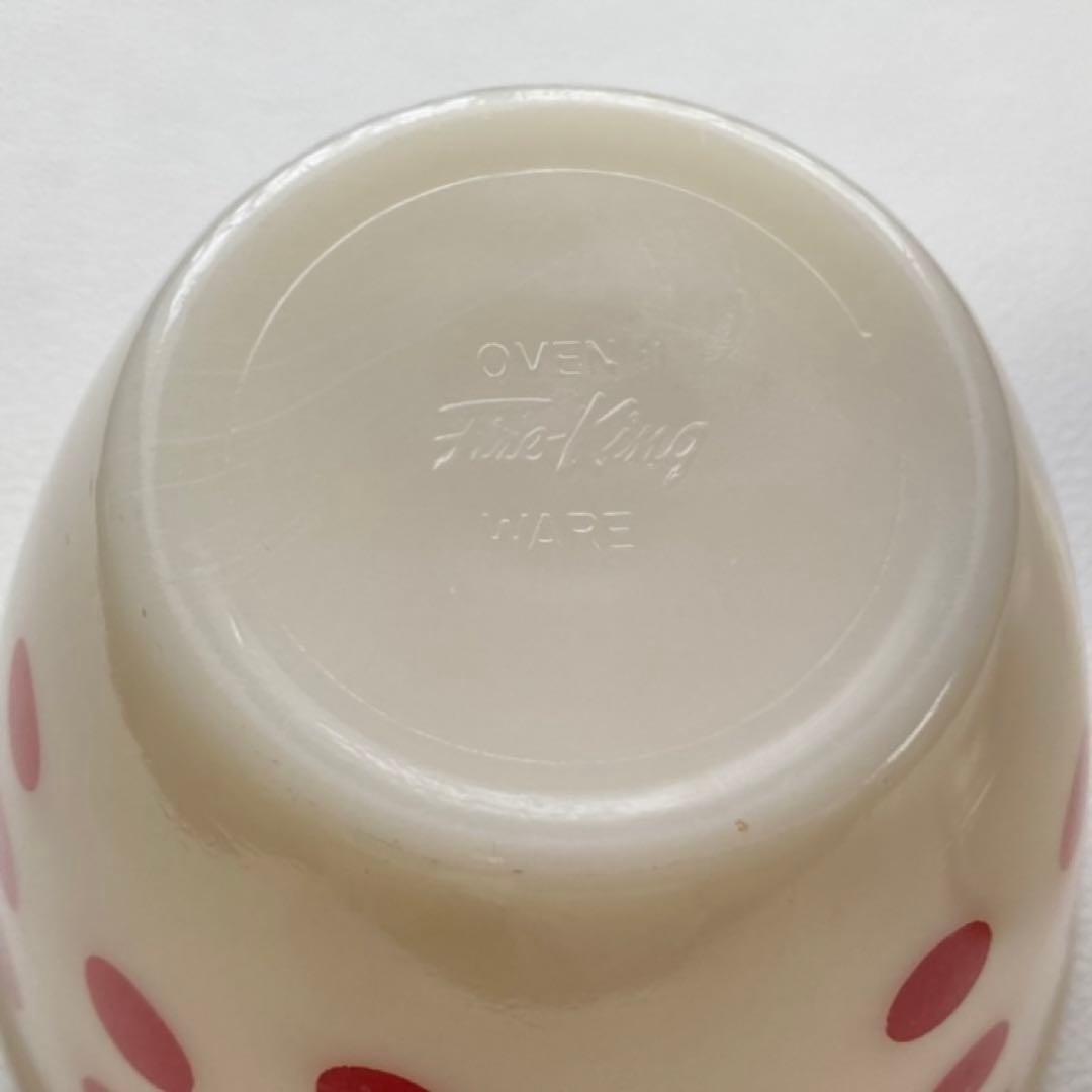 ファイヤーキング ポルカドット グリースジャー ポット 小物入れ 水玉 レトロ