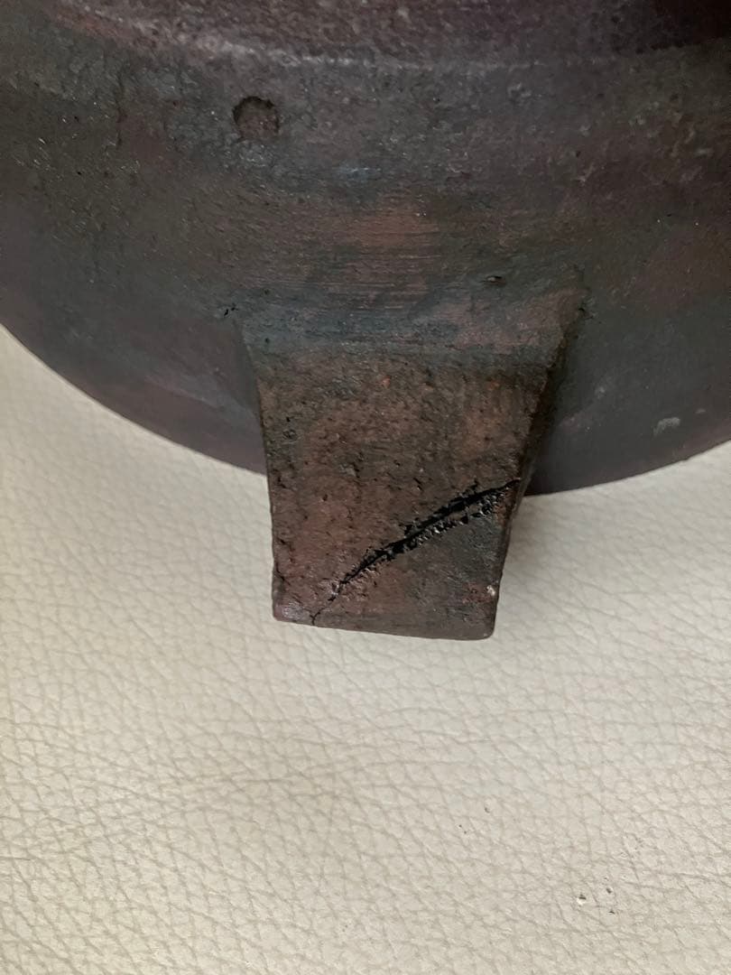 R*S様 二階堂明弘 土鍋　(金継ぎ修復、観賞用) 作家もの　蓋は美品 陶芸作家