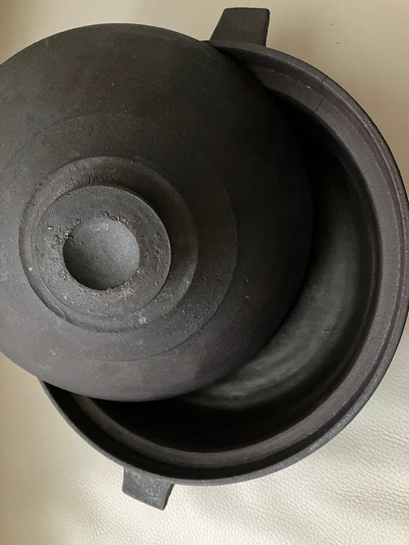 R*S様 二階堂明弘 土鍋　(金継ぎ修復、観賞用) 作家もの　蓋は美品 陶芸作家