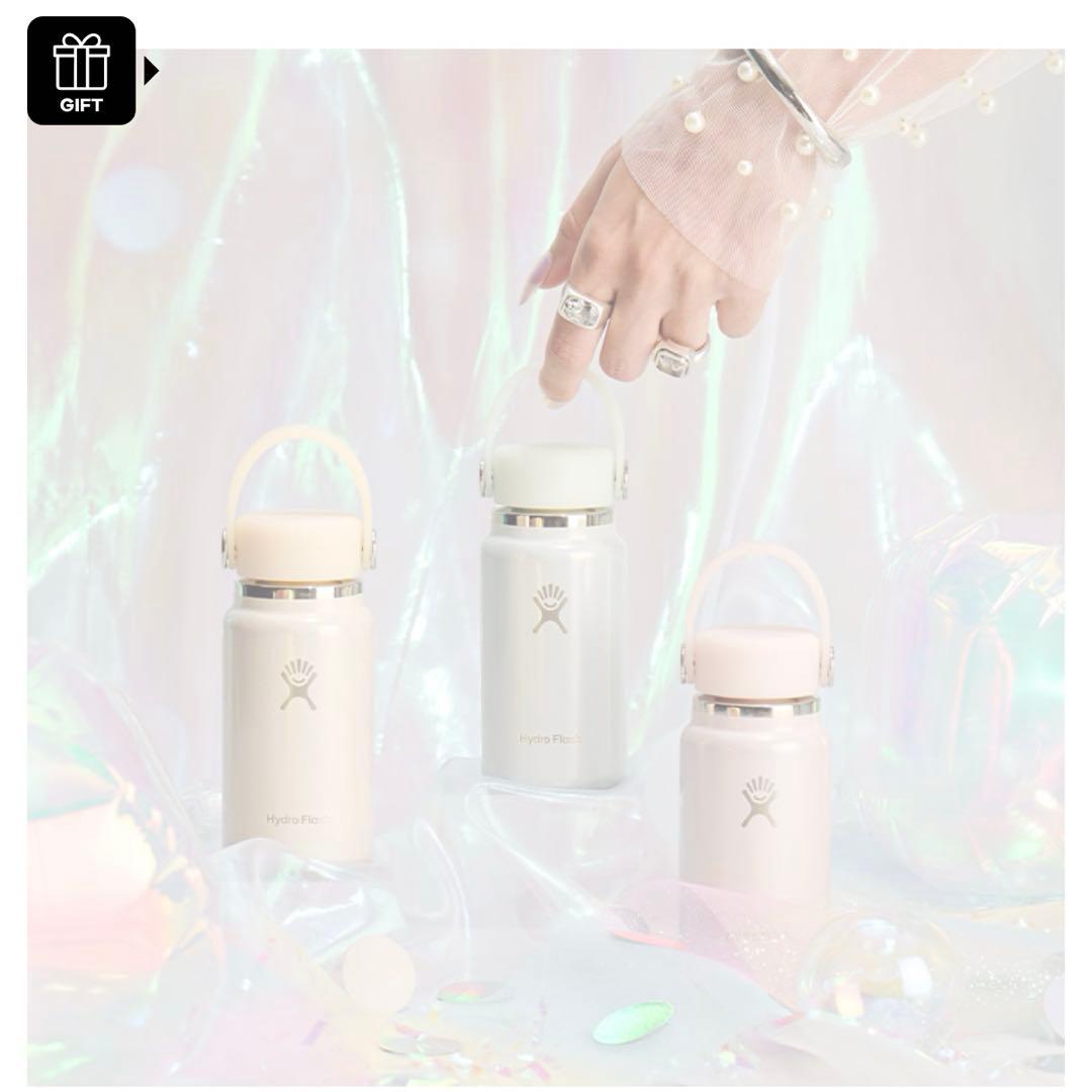 限定完売品Hydro Flask 200ml Glimmer Blue 水筒