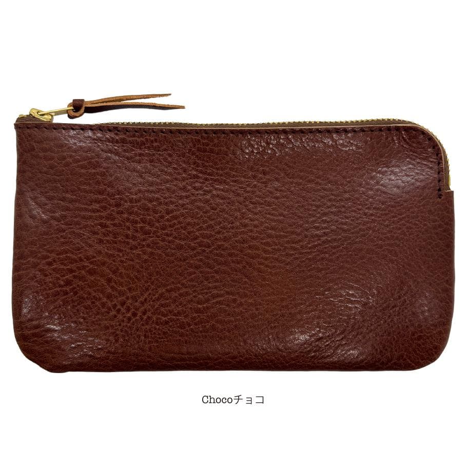日本製 栃木レザー マルチポーチ ポーチ カードケース 通帳入れ 小銭入れ 財布