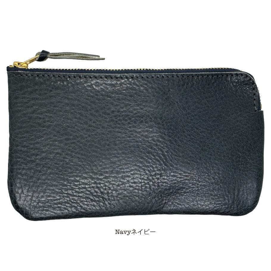 日本製 栃木レザー マルチポーチ ポーチ カードケース 通帳入れ 小銭入れ 財布