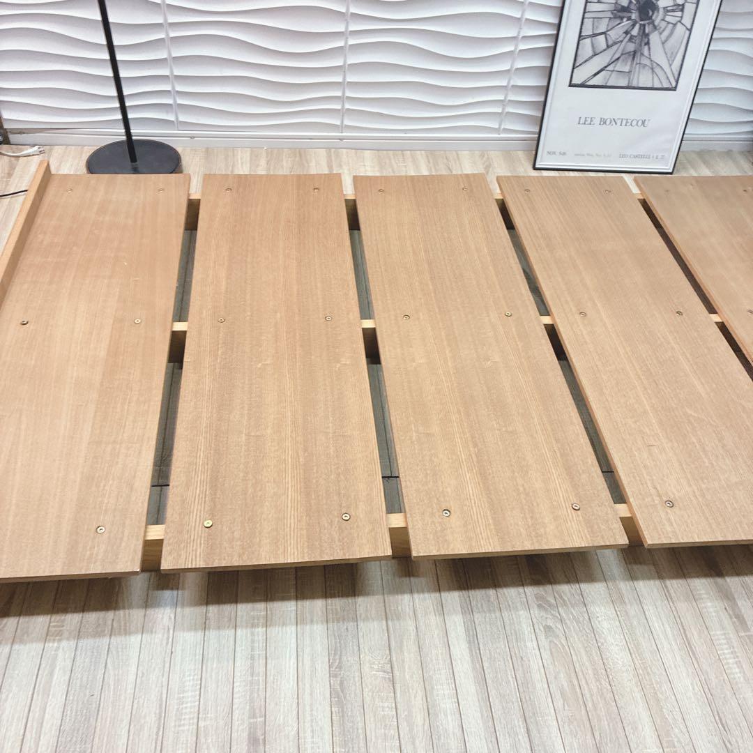 ◇大阪府 神戸市 配達料無料！◇ベッドフレーム◇ロータイプ◇すのこ◇セミダブル◇