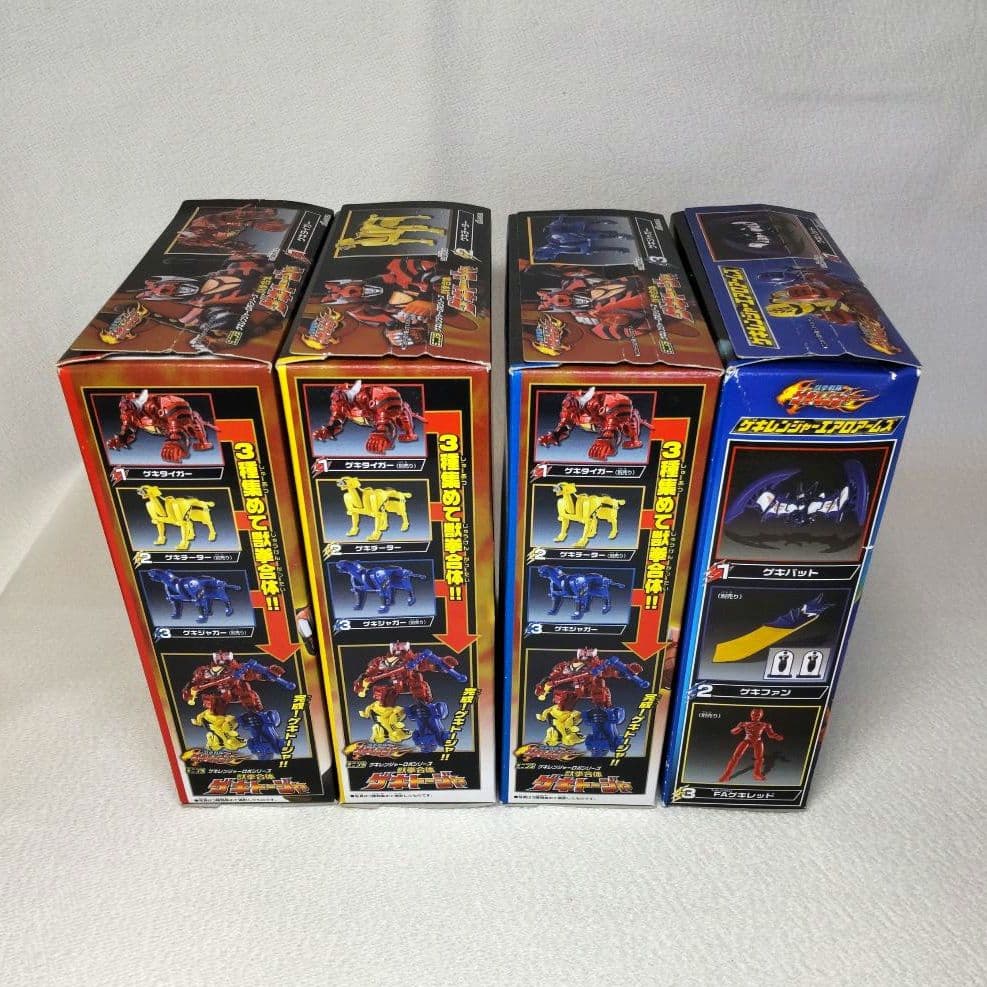 〈未組立て〉ミニプラ 獣拳合体ゲキトージャ、ゲキバット&ゲキウルフ