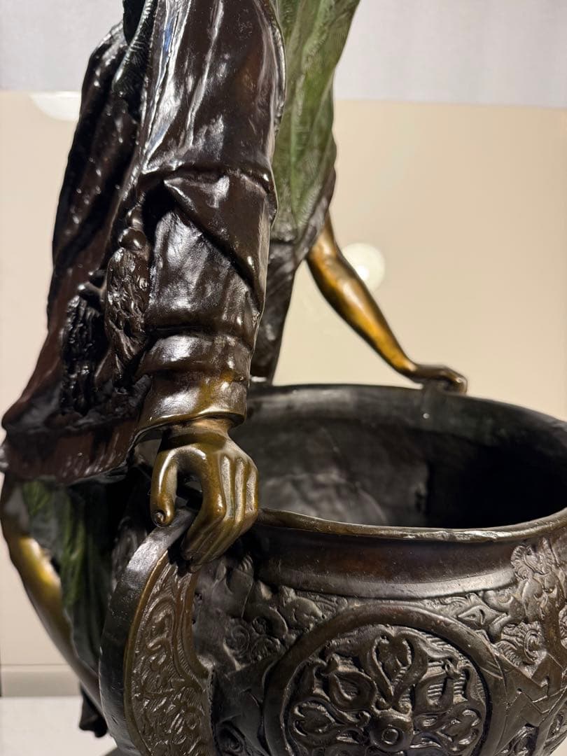 Arthur Waagen 《Arab Woman with Urn》H85cm