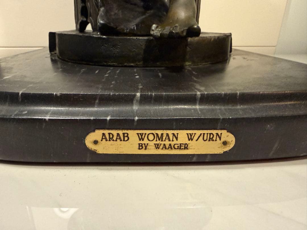Arthur Waagen 《Arab Woman with Urn》H85cm