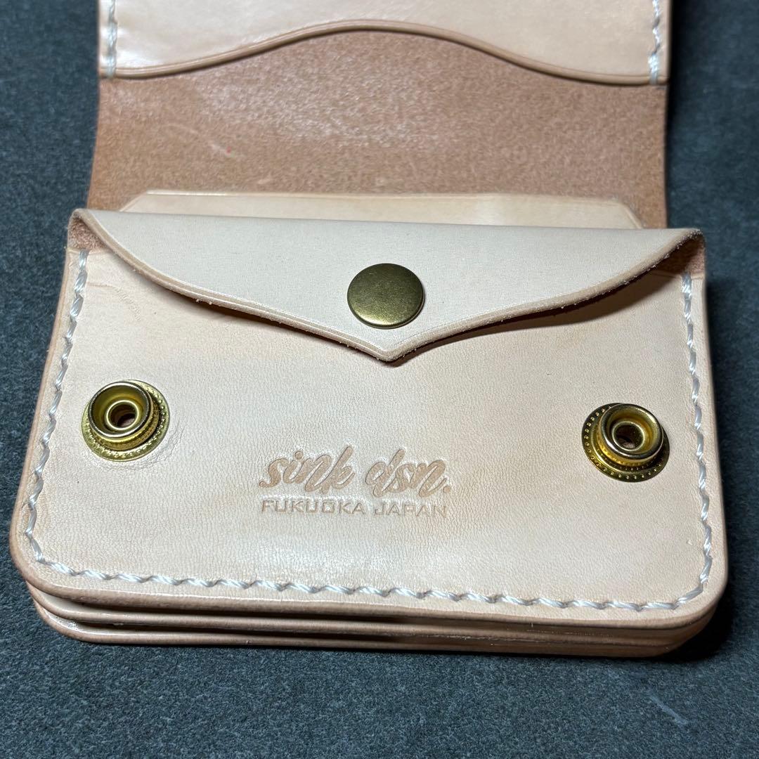 【ショートトラッカーウォレット】ナチュラル　経年変化　エイジング　アポロコンチョ