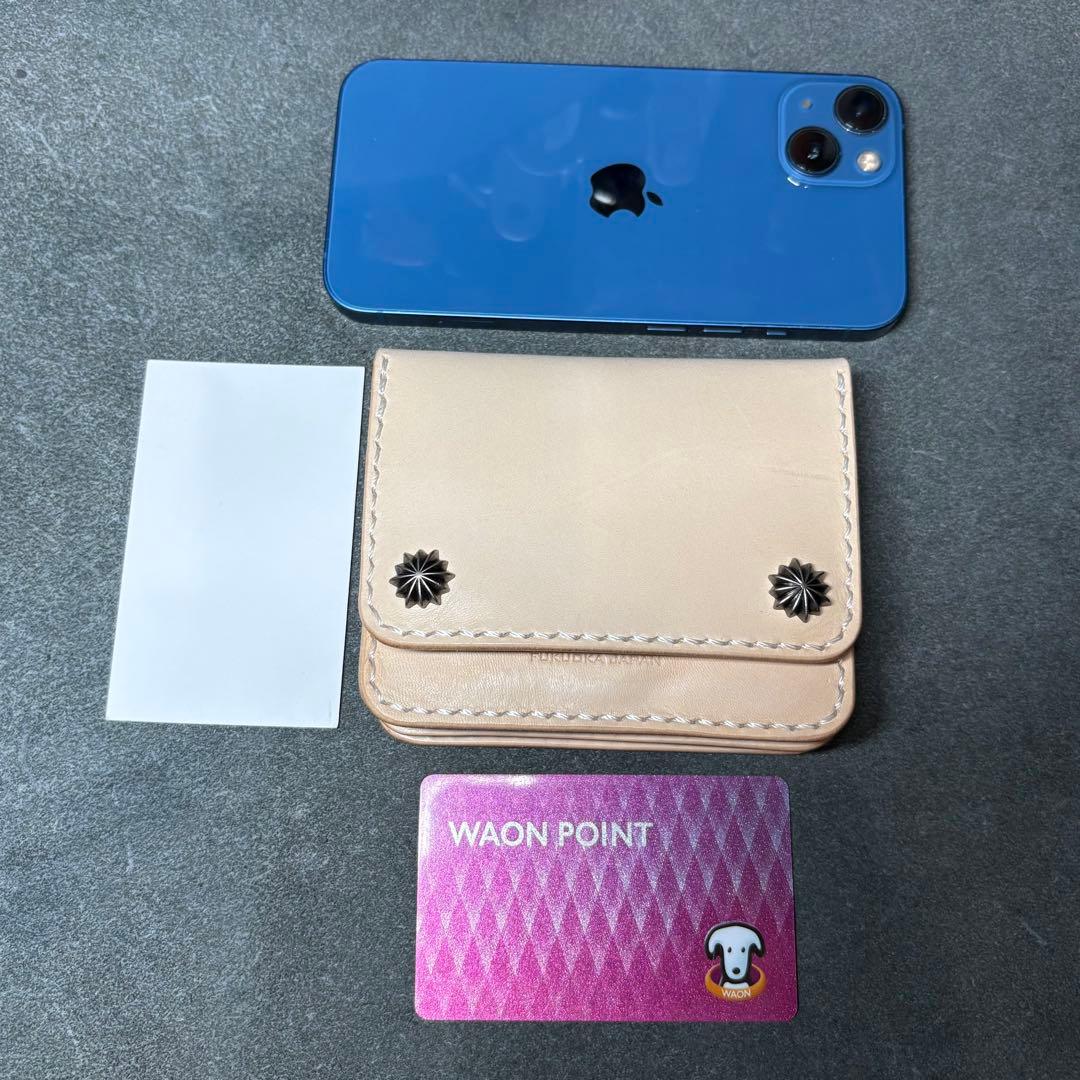 【ショートトラッカーウォレット】ナチュラル　経年変化　エイジング　アポロコンチョ