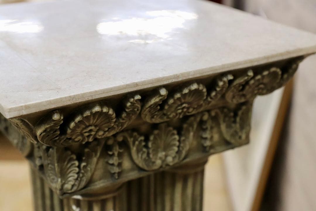 GMFK214A○西洋 ヨーロピアン クラシック オブジェ 玄関飾 置物 装飾柱