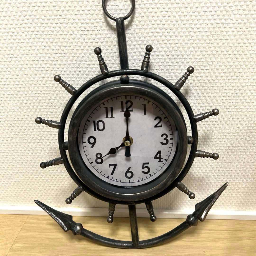 アンティーク　イカリ　置き型時計