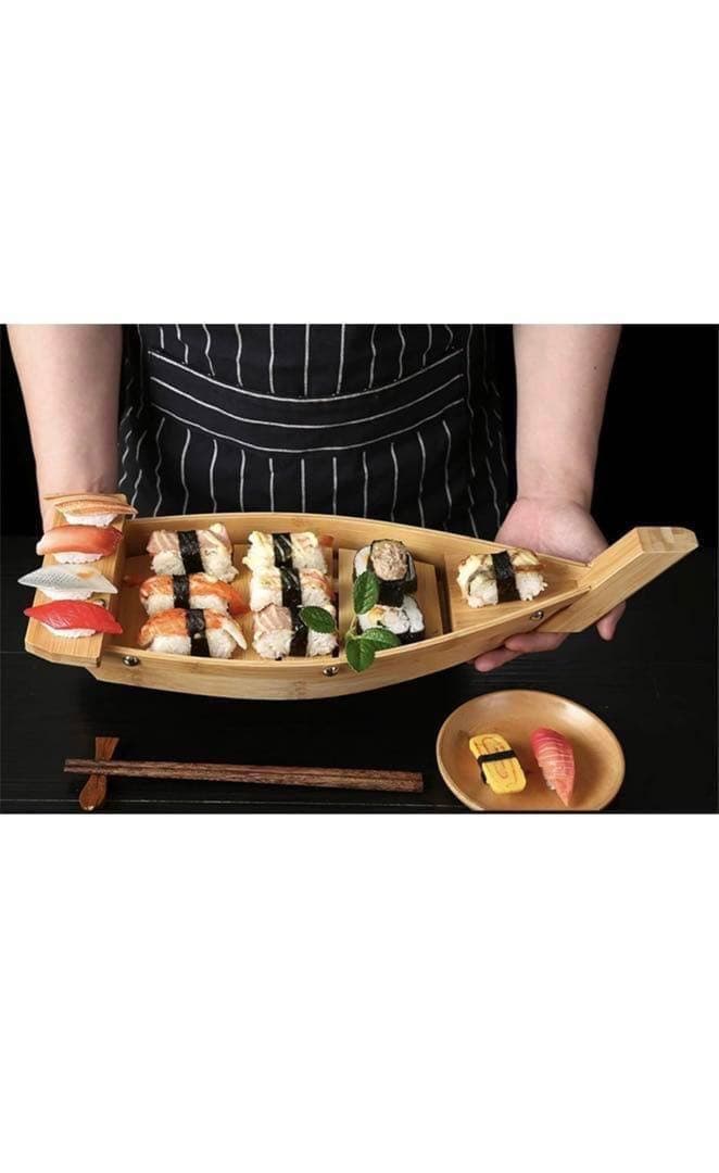 寿司盛台 刺身盛台 川舟 将軍舟 業務用 和食器 木製 寿司船 ランチプレート