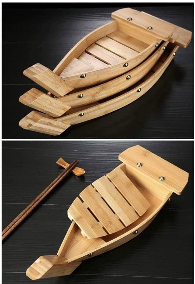 寿司盛台 刺身盛台 川舟 将軍舟 業務用 和食器 木製 寿司船 ランチプレート