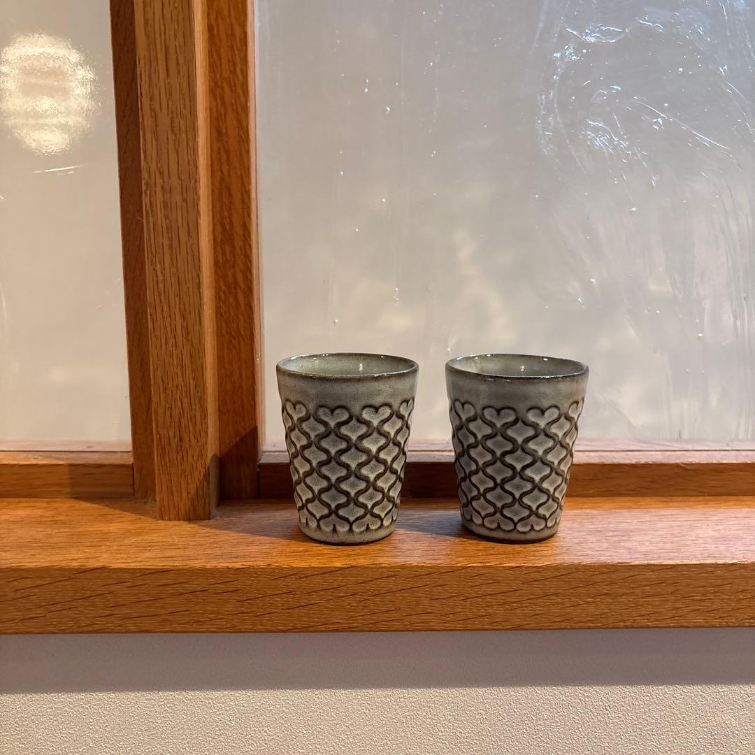 北欧ヴィンテージ　クイストゴー　コーディアル　エッグスタンド2コセット　小物入れ