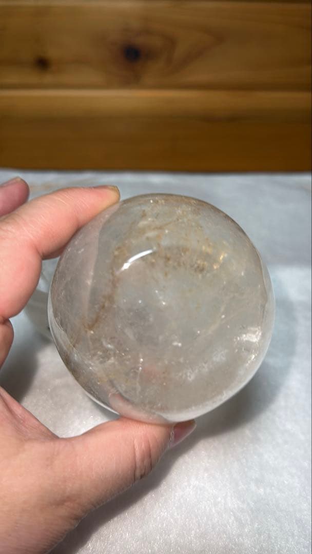 ②天然本水晶 浄化皿 手磨き リモナイト共生 小鉢 コップ 水晶水エッセンス作り