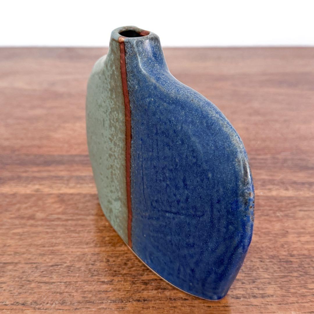 【ドイツ Studio pottery 花瓶 】ヴィンテージ 419