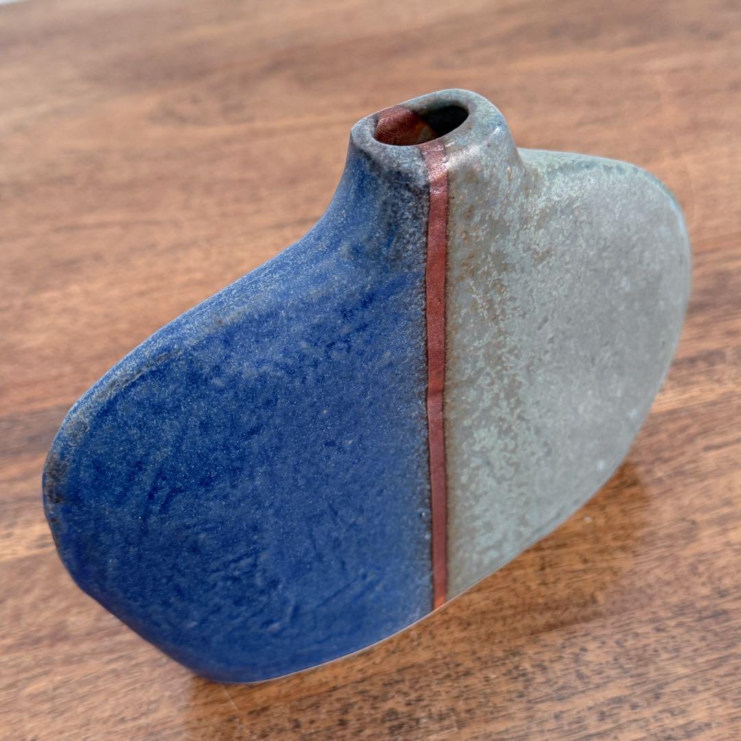 【ドイツ Studio pottery 花瓶 】ヴィンテージ 419