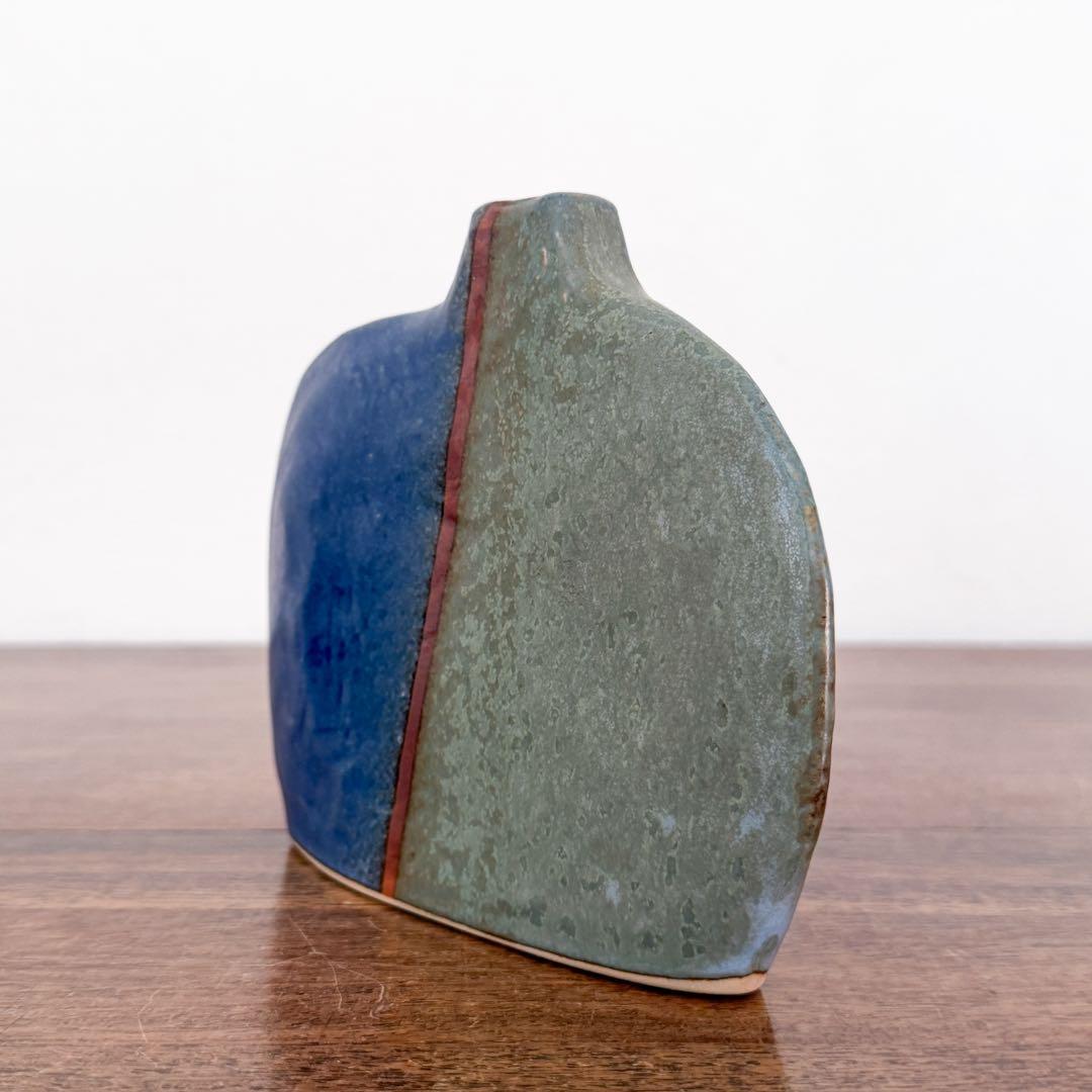 【ドイツ Studio pottery 花瓶 】ヴィンテージ 419