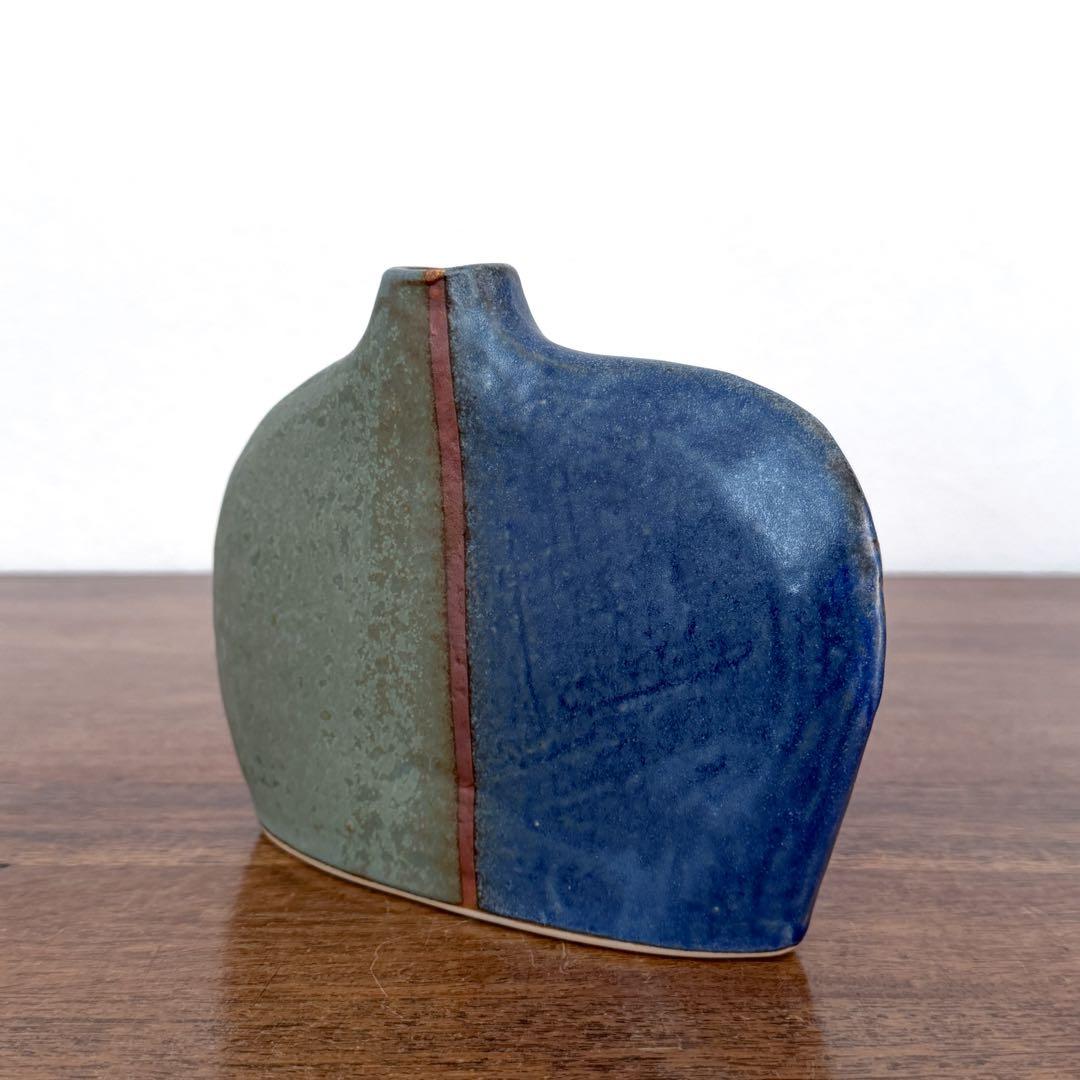 【ドイツ Studio pottery 花瓶 】ヴィンテージ 419