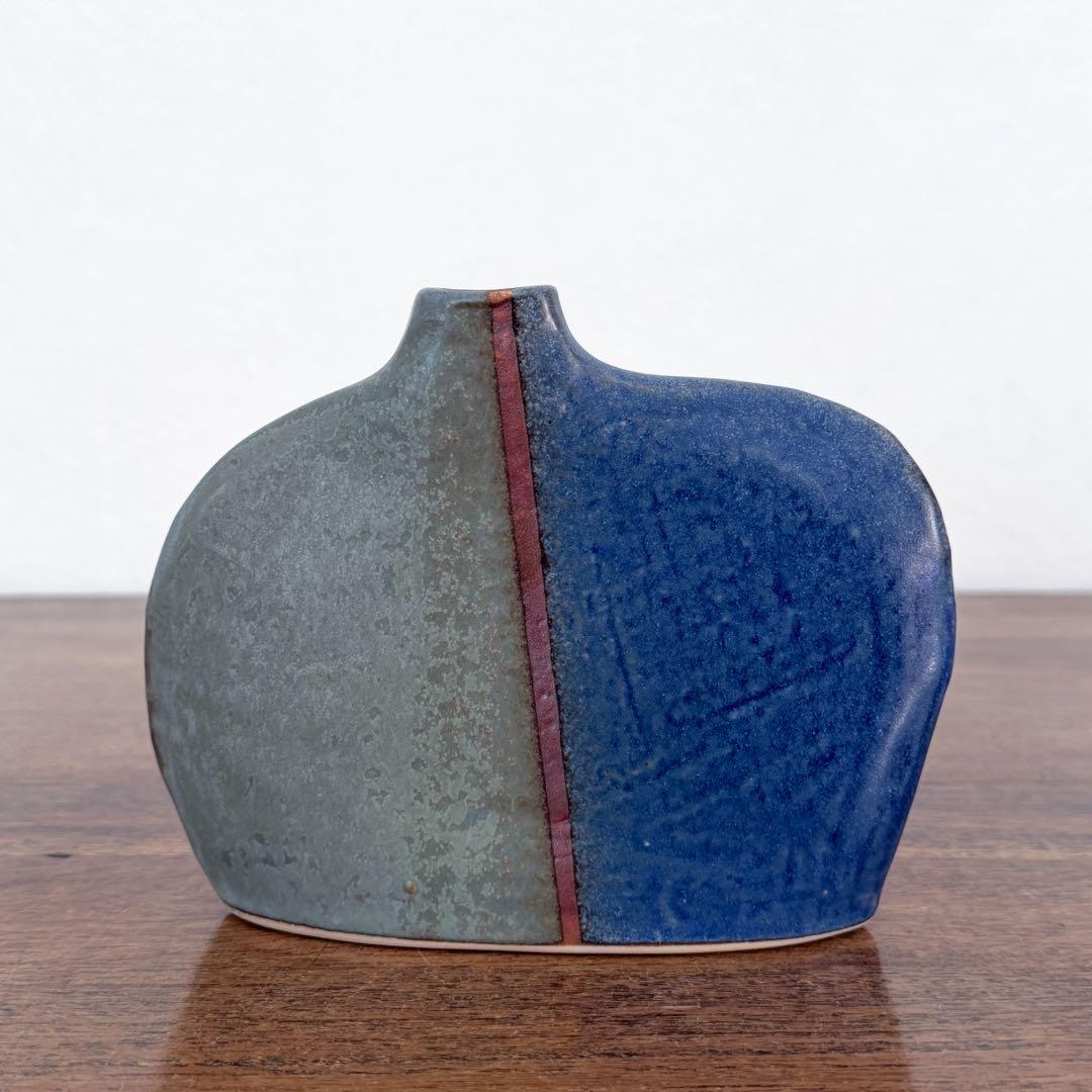 【ドイツ Studio pottery 花瓶 】ヴィンテージ 419