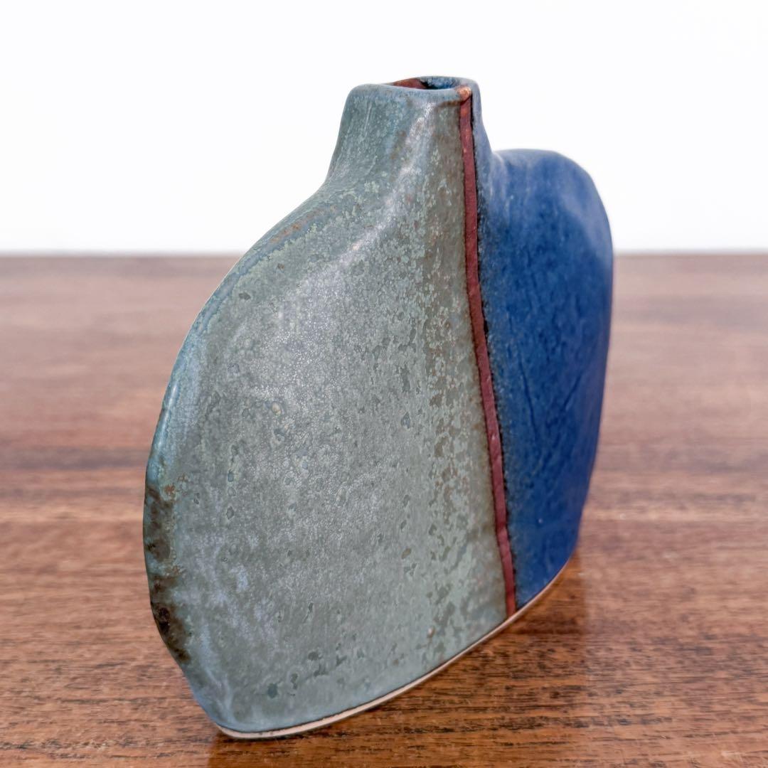 【ドイツ Studio pottery 花瓶 】ヴィンテージ 419