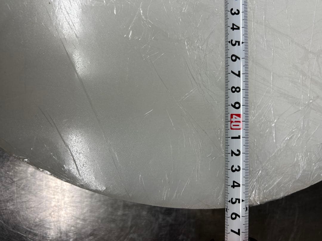 業務用高級中華まな板 プラスチック　サイズ：径460ｍｍｘ厚さ100ｍｍ