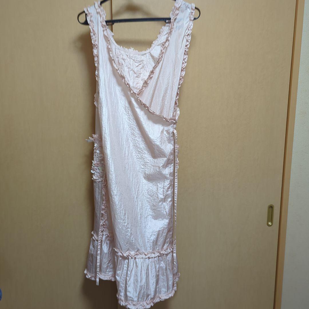 さえらヒスクローネ花柄ピンクエプロン