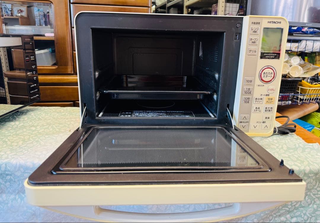 HITACHI 電子レンジ MRD-MP6 ホワイト 動作確認済 中古￼