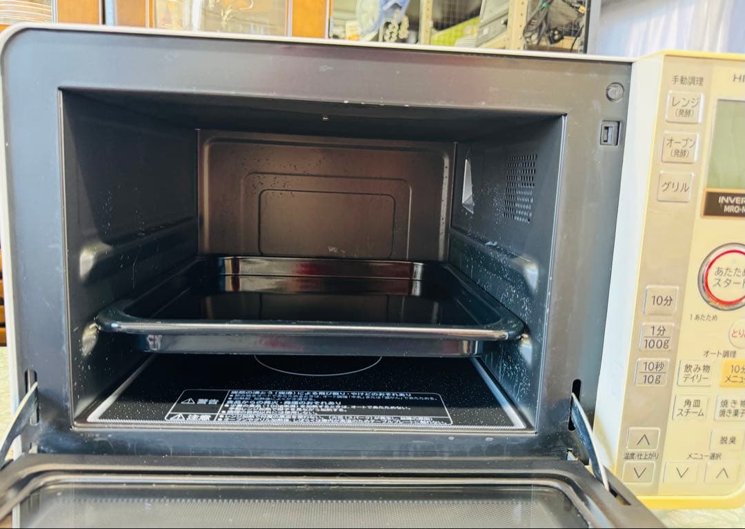 HITACHI 電子レンジ MRD-MP6 ホワイト 動作確認済 中古￼