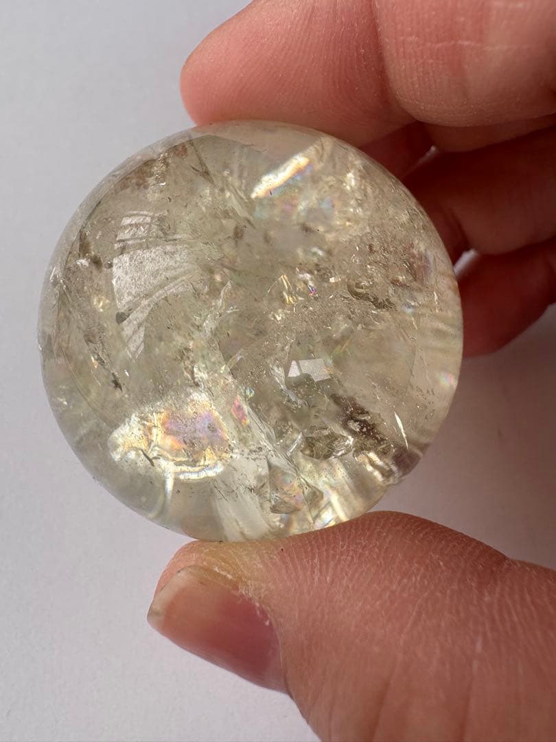 シトリンアゼツライト　スフィア　アゼツライト　約41.5ミリ