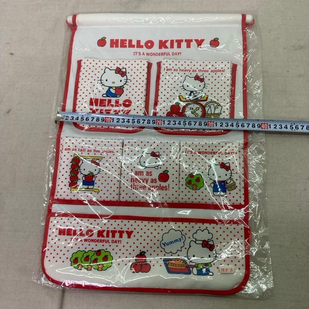 【新品未使用★2008年製】ハローキティ　ウォールポケット　りんご　サンリオ　②