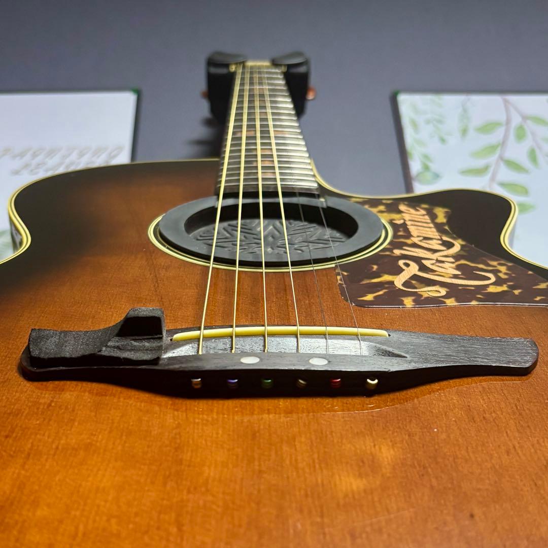 【超美品低弦高】エレアコ　cooder by takamine 本革ストラップ付