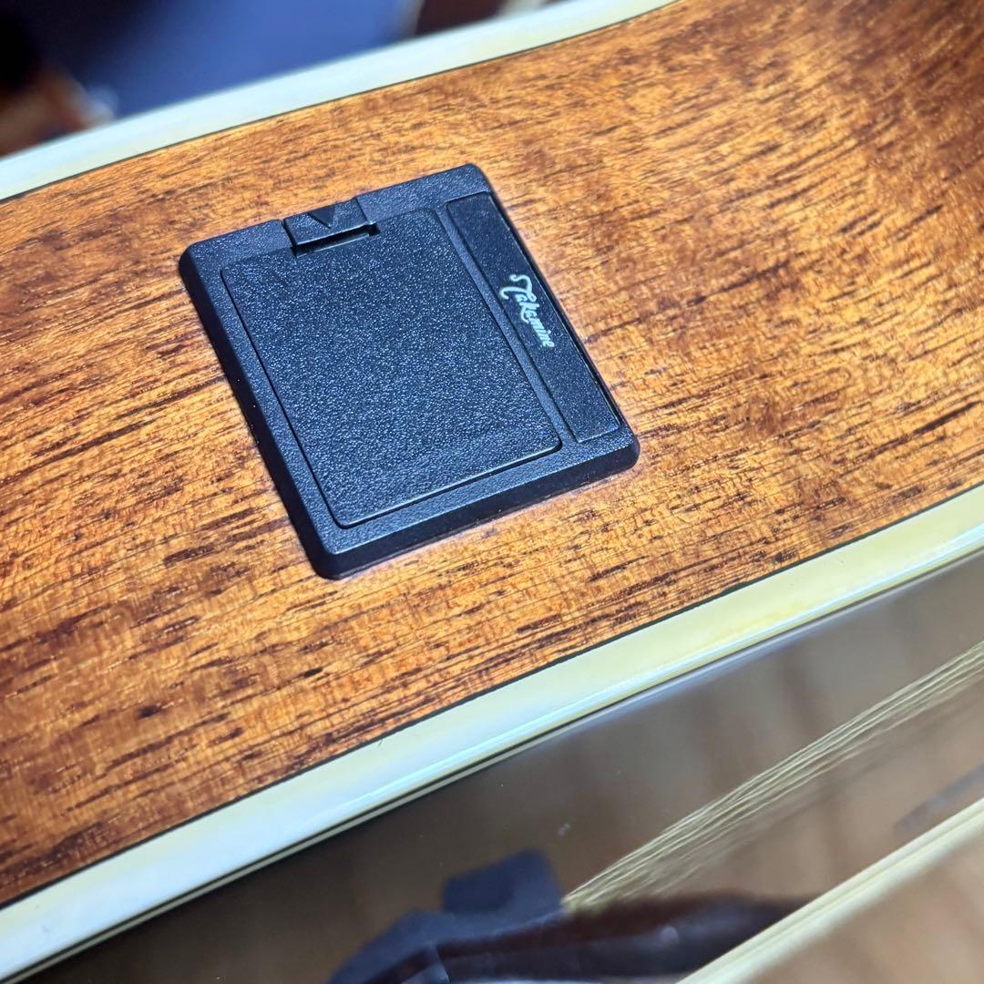 【超美品低弦高】エレアコ　cooder by takamine 本革ストラップ付