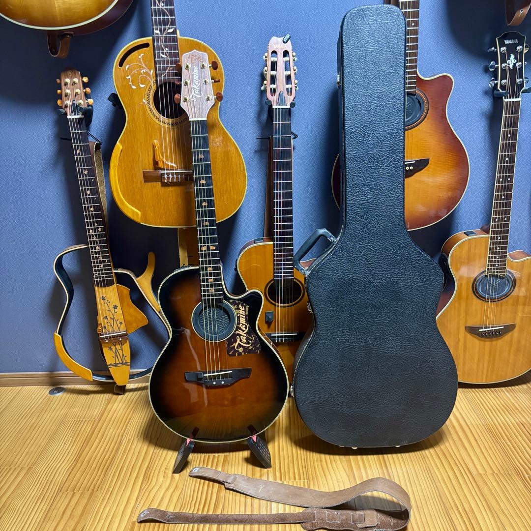 【超美品低弦高】エレアコ　cooder by takamine 本革ストラップ付