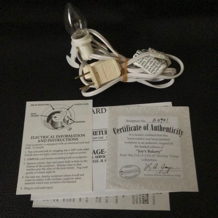 ビンテージ★コカコーラ ホリデー ビレッジ ジョイズ ベーカリー★クリスマス
