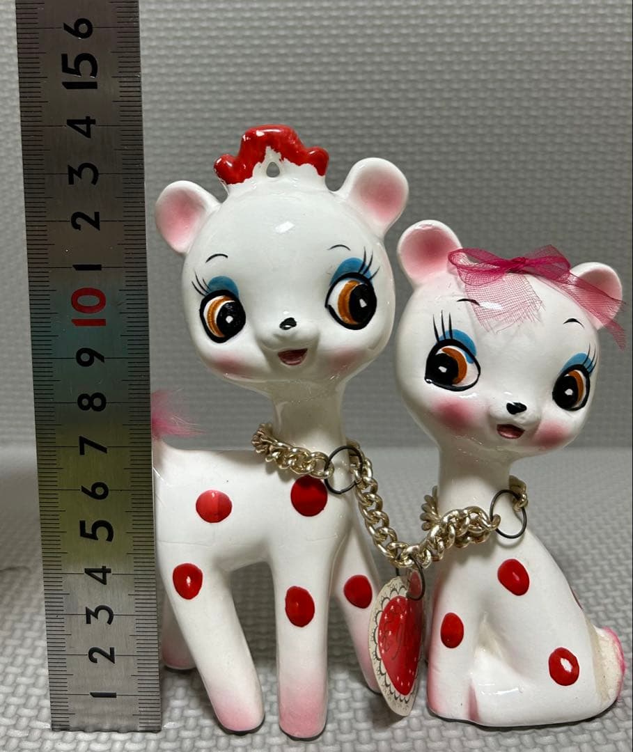 内藤ルネ バンビ 昭和レトロ ビンテージ 陶器製