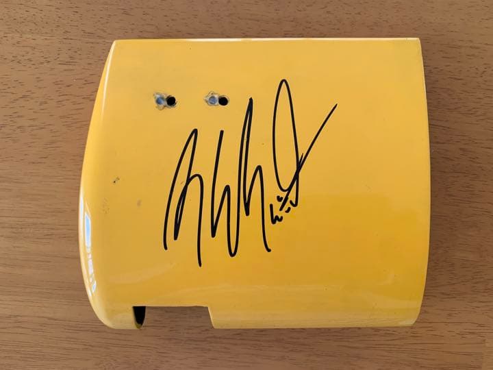 直筆サイン入 実使用 M.シューマッハ ベネトン オンボードカメラ サイドカメラ