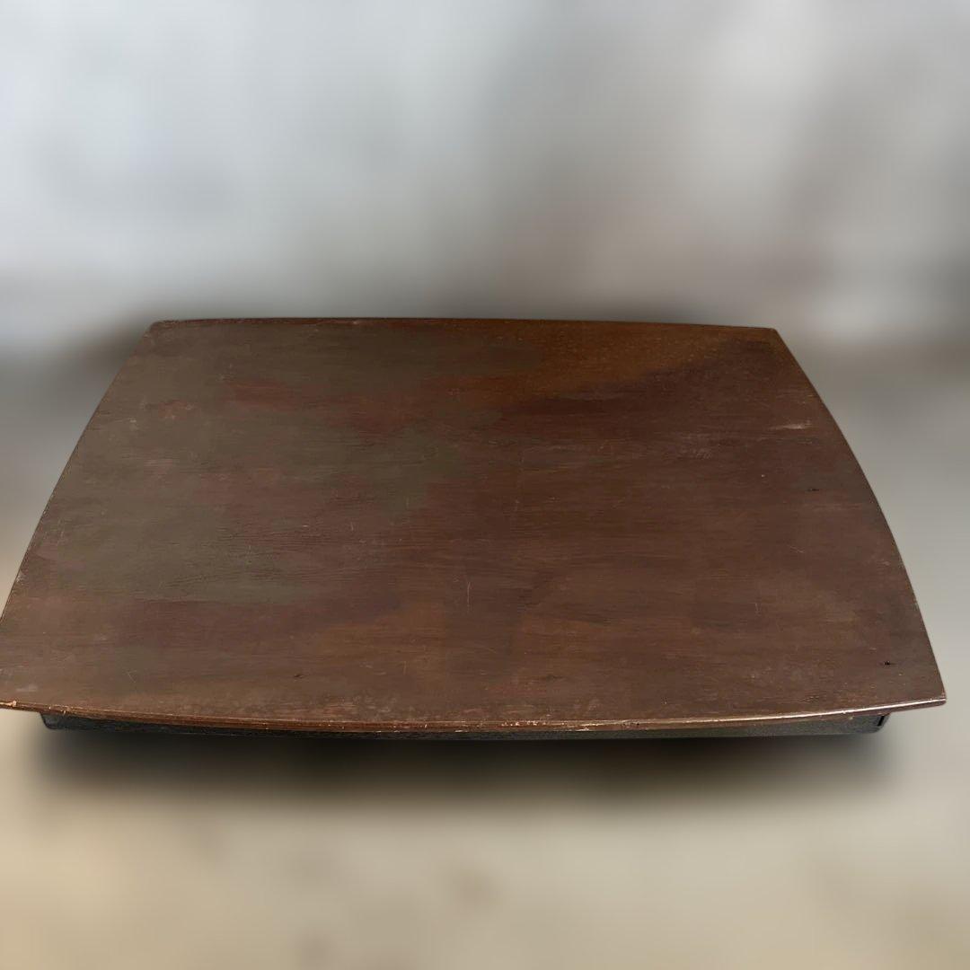 折りたたみ　木製四角形テーブル 茶色 傷あり