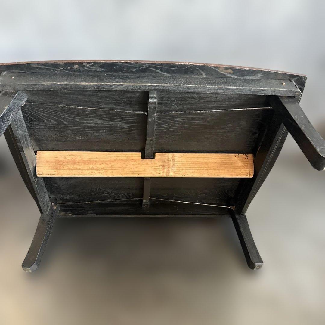 折りたたみ　木製四角形テーブル 茶色 傷あり