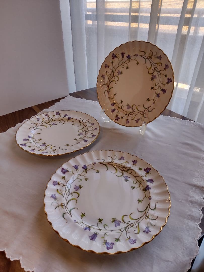 【スポード＊カンタベリー】デザート皿・サラダプレート×３枚