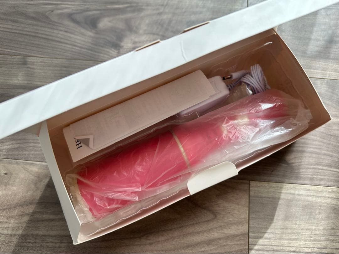 美品 HEAT ION BEAUTE ヘアアイロン ヒートブラシ ピンク